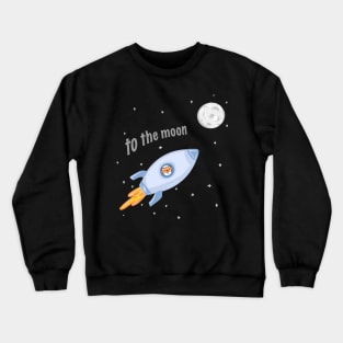 Crypto to the Moon Crewneck Sweatshirt